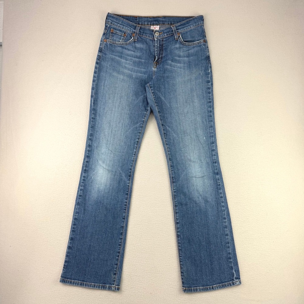 Lucky Brand Dungarees Classic Fit Jeans Womens 28 Blue Regular Medium Wash Denim
